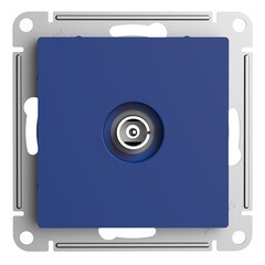 Изображение товара Розетка телевизионная Systeme Electric AtlasDesign встраиваемая аквамарин (ATN001193)