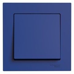 Изображение товара Выключатель Systeme Electric AtlasDesign одноклавишный встраиваемый аквамарин (ATN001112)