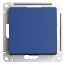 Выключатель Systeme Electric AtlasDesign одноклавишный встраиваемый аквамарин с самовозвратом (ATN001115)