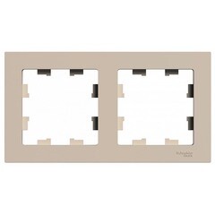 Изображение товара Рамка Systeme Electric AtlasDesign двухместная песочная (ATN001202)