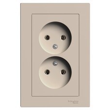 Розетка Systeme Electric AtlasDesign встраиваемая песочная (ATN001220)
