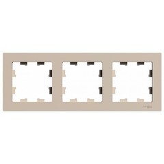 Изображение товара Рамка Systeme Electric AtlasDesign трехместная песочная (ATN001203)