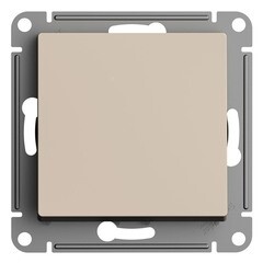 Изображение товара Переключатель Systeme Electric AtlasDesign одноклавишный встраиваемый песочный (ATN001261)