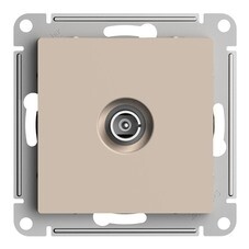 Розетка телевизионная Systeme Electric AtlasDesign встраиваемая песочная (ATN001291)
