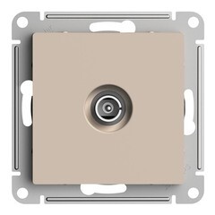 Изображение товара Розетка телевизионная Systeme Electric AtlasDesign встраиваемая песочная (ATN001291)
