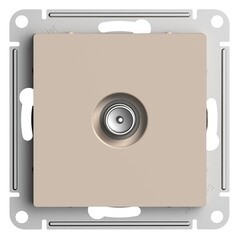 Изображение товара Розетка телевизионная Systeme Electric AtlasDesign встраиваемая песочная (ATN001293)
