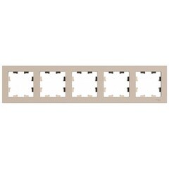 Изображение товара Рамка Systeme Electric AtlasDesign пятиместная песочная (ATN001205)