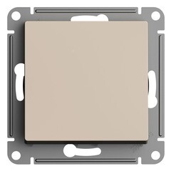 Изображение товара Переключатель Systeme Electric AtlasDesign одноклавишный встраиваемый песочный (ATN001271)