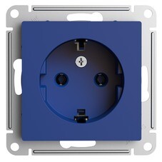 Розетка Systeme Electric AtlasDesign встраиваемая аквамарин (ATN001143)