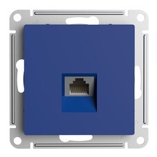 Розетка компьютерная Systeme Electric AtlasDesign встраиваемая аквамарин RJ45 (ATN001183)