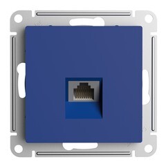 Изображение товара Розетка компьютерная Systeme Electric AtlasDesign встраиваемая аквамарин RJ45 (ATN001183)