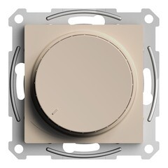 Изображение товара Диммер Systeme Electric AtlasDesign поворотно-нажимной встраиваемый песочный (ATN001223)