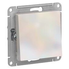 Переключатель Systeme Electric AtlasDesign одноклавишный встраиваемый жемчуг (ATN000461)