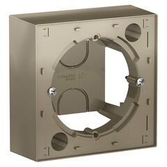 Изображение товара Коробка монтажная Systeme Electric AtlasDesign накладная шампань (ATN000500)