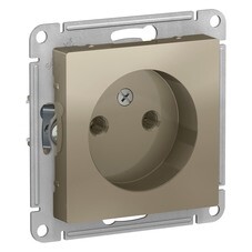 Розетка Systeme Electric AtlasDesign встраиваемая шампань (ATN000541)