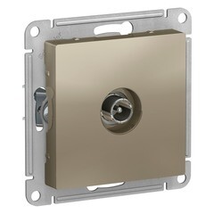 Изображение товара Розетка телевизионная Systeme Electric AtlasDesign встраиваемая шампань (ATN000591)