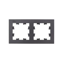 Рамка Systeme Electric AtlasDesign двухместная мокко (ATN000602)