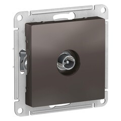 Изображение товара Розетка телевизионная Systeme Electric AtlasDesign встраиваемая мокко (ATN000691)