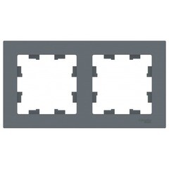 Изображение товара Рамка Systeme Electric AtlasDesign двухместная грифель (ATN000702)