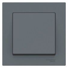 Выключатель Systeme Electric AtlasDesign одноклавишный встраиваемый грифель (ATN000712)