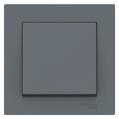 Изображение товара Выключатель Systeme Electric AtlasDesign одноклавишный встраиваемый грифель (ATN000712)