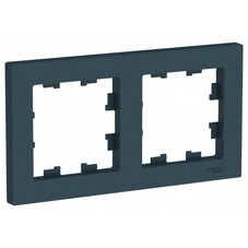 Рамка Systeme Electric AtlasDesign двухместная изумруд (ATN000802)