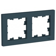 Изображение товара Рамка Systeme Electric AtlasDesign двухместная изумруд (ATN000802)