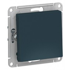 Выключатель Systeme Electric AtlasDesign одноклавишный встраиваемый изумруд с самовозвратом (ATN000815)