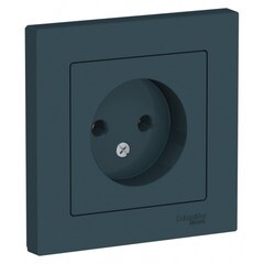 Изображение товара Розетка Systeme Electric AtlasDesign встраиваемая изумруд (ATN000840)