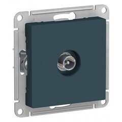 Изображение товара Розетка телевизионная Systeme Electric AtlasDesign встраиваемая изумруд (ATN000891)