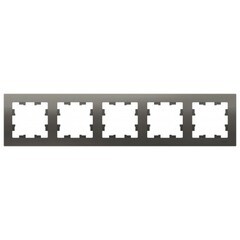 Изображение товара Рамка Systeme Electric AtlasDesign пятиместная сталь (ATN000905)