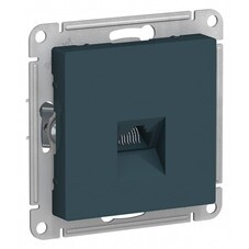 Розетка компьютерная Systeme Electric AtlasDesign встраиваемая изумруд RJ45 (ATN000883)