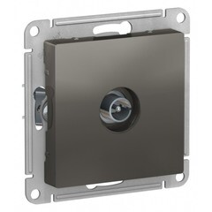 Изображение товара Розетка телевизионная Systeme Electric AtlasDesign встраиваемая сталь (ATN000993)