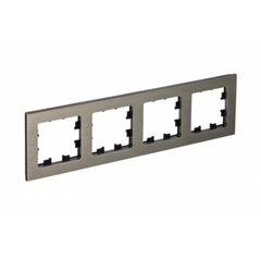 Изображение товара Рамка Systeme Electric AtlasDesign Nature четырехместная латунь (ATN312204)