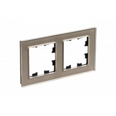 Рамка Systeme Electric AtlasDesign Nature двухместная шампань (ATN320502)