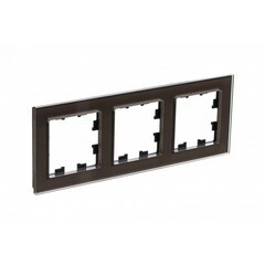 Изображение товара Рамка Systeme Electric AtlasDesign Nature трехместная мокко (ATN320603)
