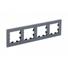 Изображение товара Рамка Systeme Electric AtlasDesign Nature четырехместная мрамор айс грей (ATN343204)