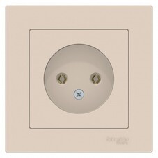 Розетка Systeme Electric AtlasDesign встраиваемая бежевая (ATN000240)
