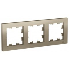 Изображение товара Рамка Systeme Electric AtlasDesign трехместная шампань (ATN000503)
