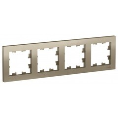 Изображение товара Рамка Systeme Electric AtlasDesign четырехместная шампань (ATN000504)