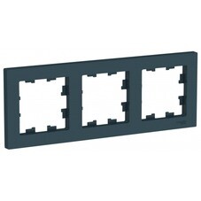 Рамка Systeme Electric AtlasDesign трехместная изумруд (ATN000803)