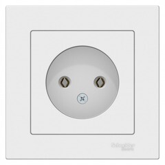 Изображение товара Розетка Systeme Electric AtlasDesign встраиваемая белая (ATN000140)