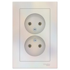 Розетка Systeme Electric AtlasDesign встраиваемая жемчуг (ATN000420)