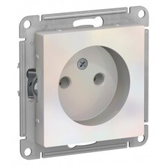 Изображение товара Розетка Systeme Electric AtlasDesign встраиваемая жемчуг (ATN000441)