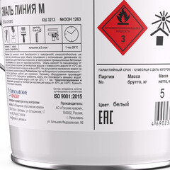 Краска для дорожной разметки Линия М белая 5 кг - фото 3