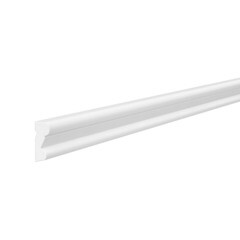 Молдинг из экополимера ударопрочный 19х8х2000 мм Cosca MX003 белый - фото 2