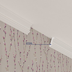 Плинтус потолочный из экополимера ударопрочный 30х18х2000 мм Artiva RT016 - фото 3