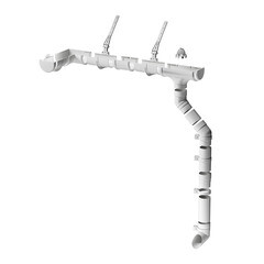 Колено стока Docke Premium пластиковое d85 мм пломбир RAL 9003 - фото 3