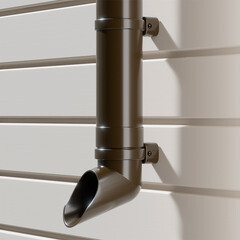 Колено стока Docke Premium пластиковое d85 мм горький шоколад RAL 8019 - фото 2