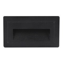 Подсветка для лестниц встраиваемая светодиодная черная 3 Вт 4200К IP65 Arte Lamp Piazza (A7223IN-1BK) - фото 1